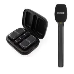 Rode Wireless Micro Microphone Kit – USB-C – White + FREE Rode Interview Micro