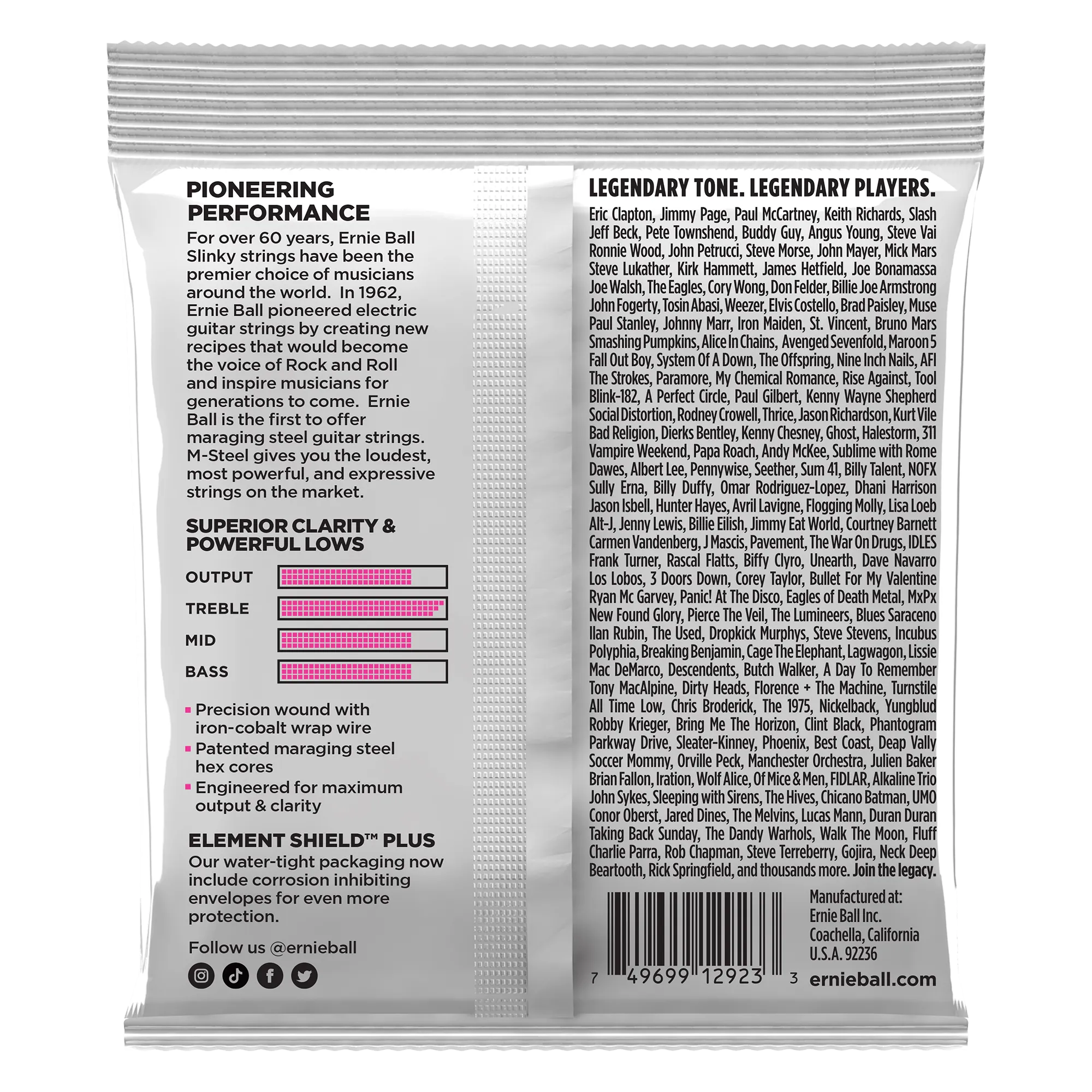 Ernie Ball 2923 Super Slinky M-Steel Electric Guitar Strings - .009-.042 — view 2