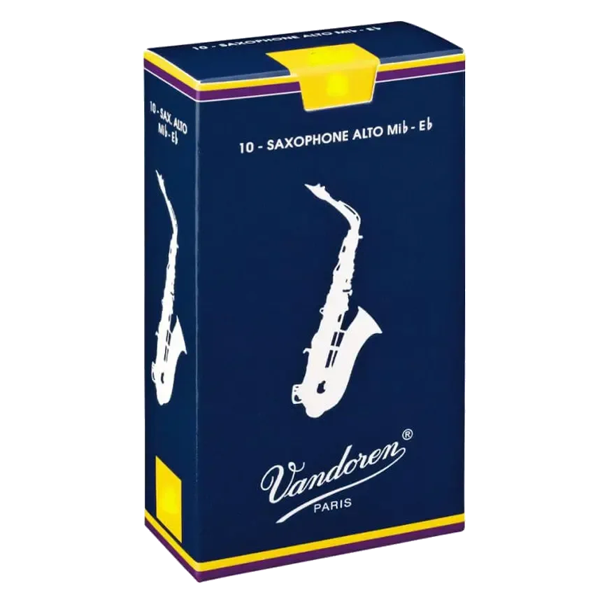 Vandoren Traditional Alto Saxophone Reeds Box of 10 – 3.5 Shop Soiled — view 1