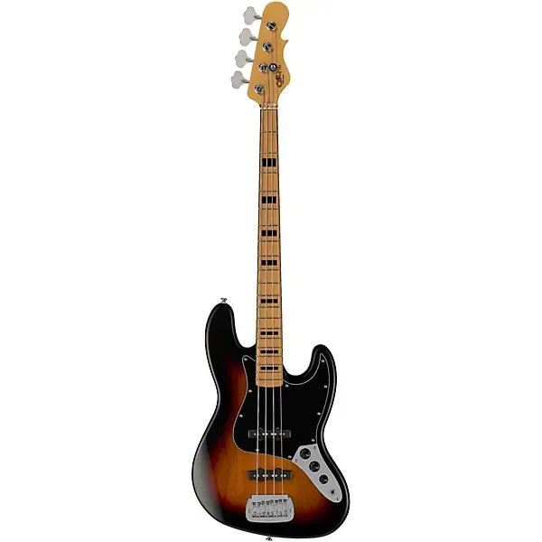 G and L Tribute JB 4 String Bass Guitar - 3-tone Sunburst — view 2