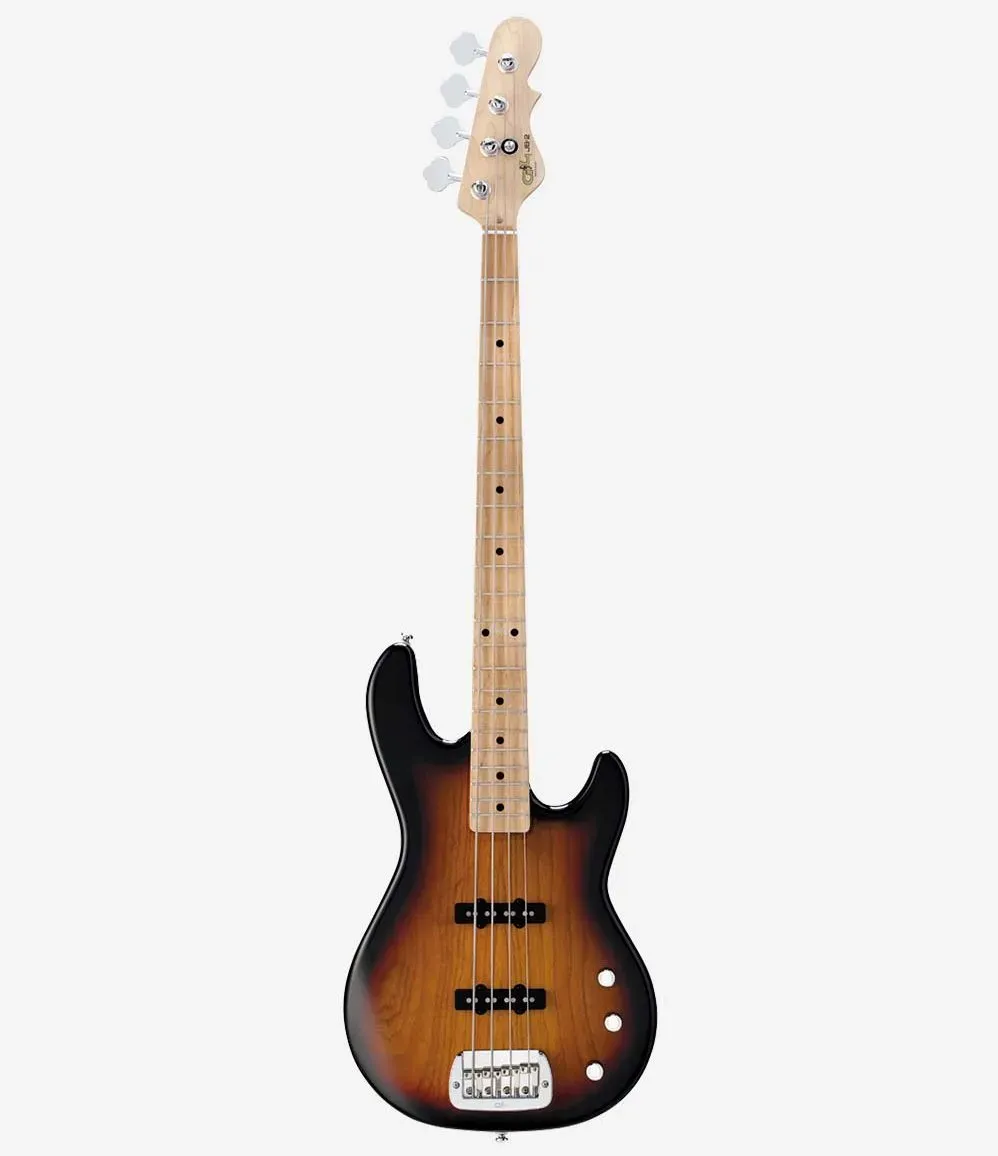 G and L Tribute JB-2 4 String Bass Guitar - 3-tone Sunburst — view 2