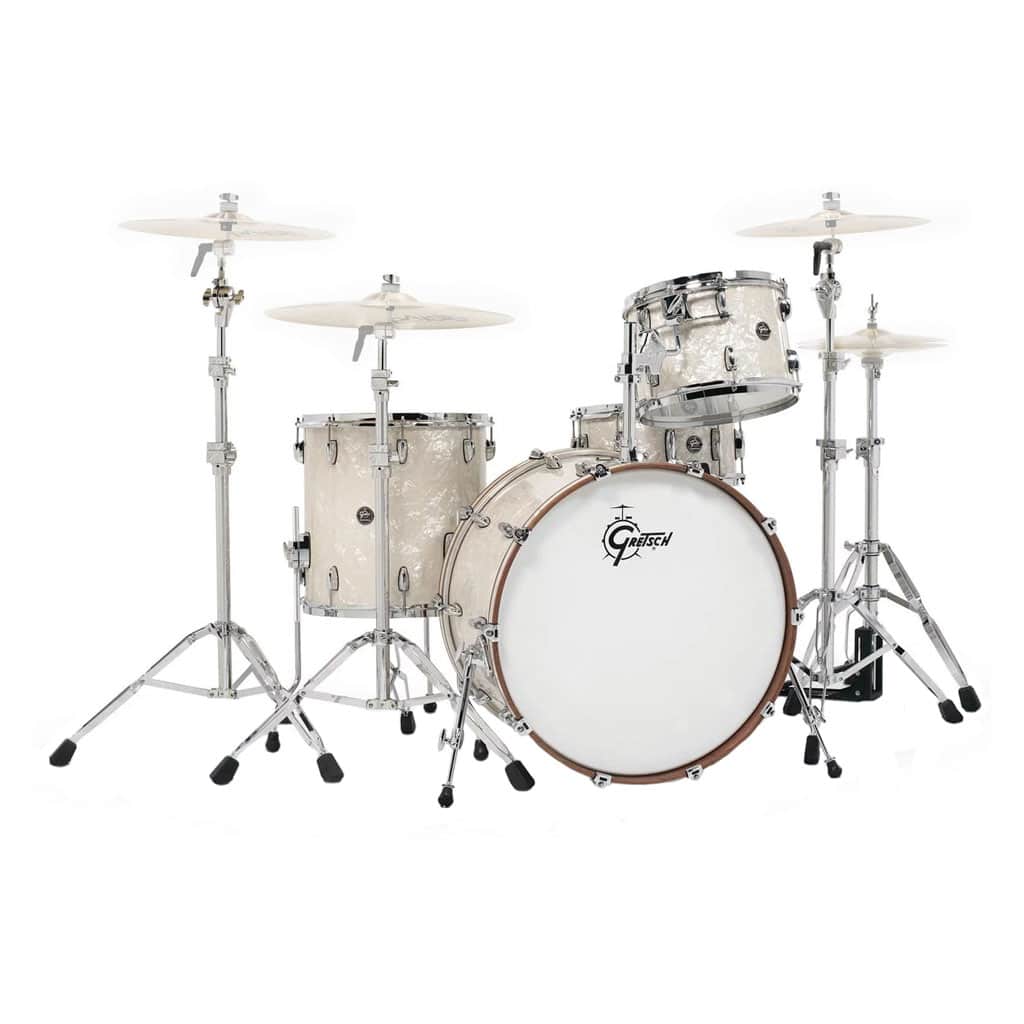 Gretsch RN2R644VP Renown Maple Shell pack 4-Pc with 24 inch Kick – Vintage Pearl