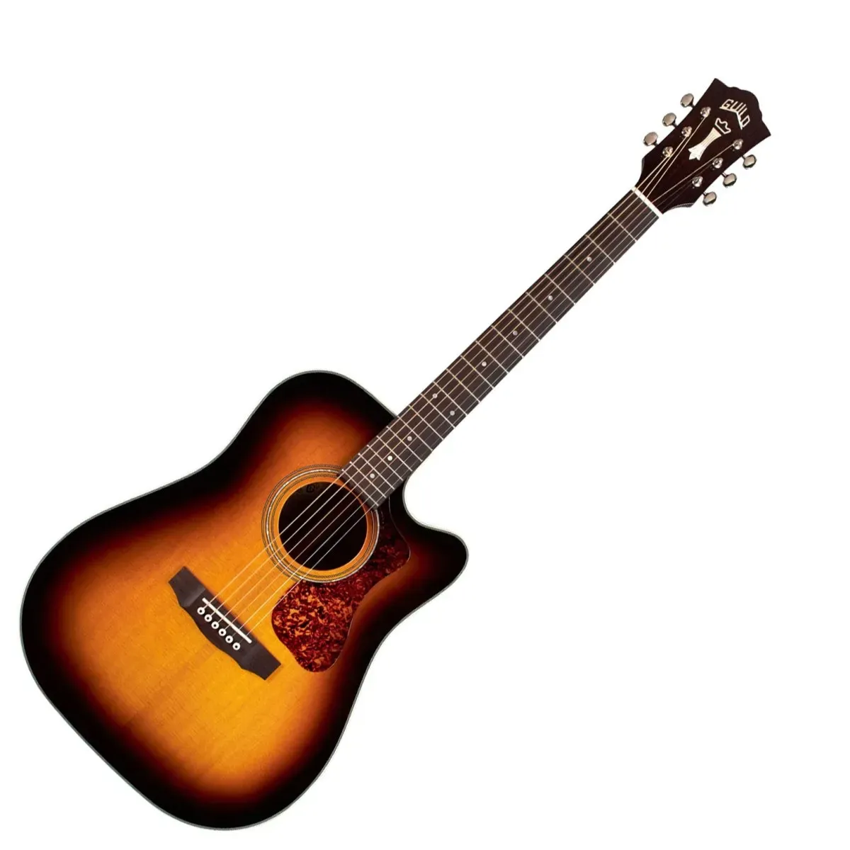 Guild D-140CE Acoustic-Electric Guitar - Antique Burst — view 2
