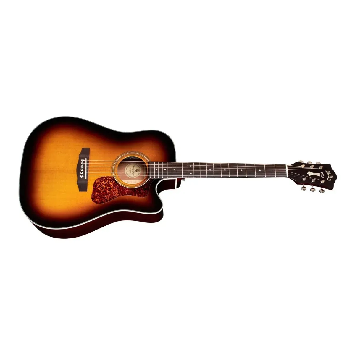 Guild D-140CE Acoustic-Electric Guitar - Antique Burst — view 3