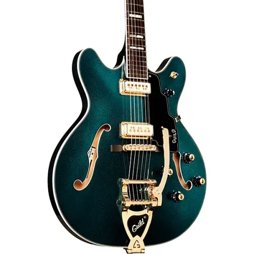 Guild Starfire VI DC Semi-hollowbody Electric Guitar – Kingswood Green — view 2
