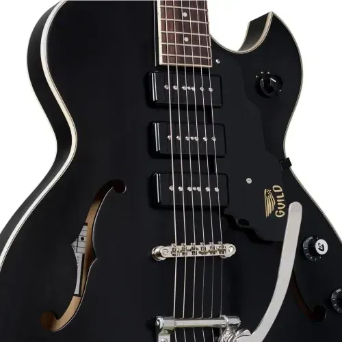 Guild Starfire I Jet 90 Electric Guitar – Satin Black — view 2