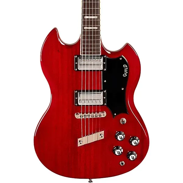 Guild Polara Deluxe Electric Guitar - Cherry Red — view 1