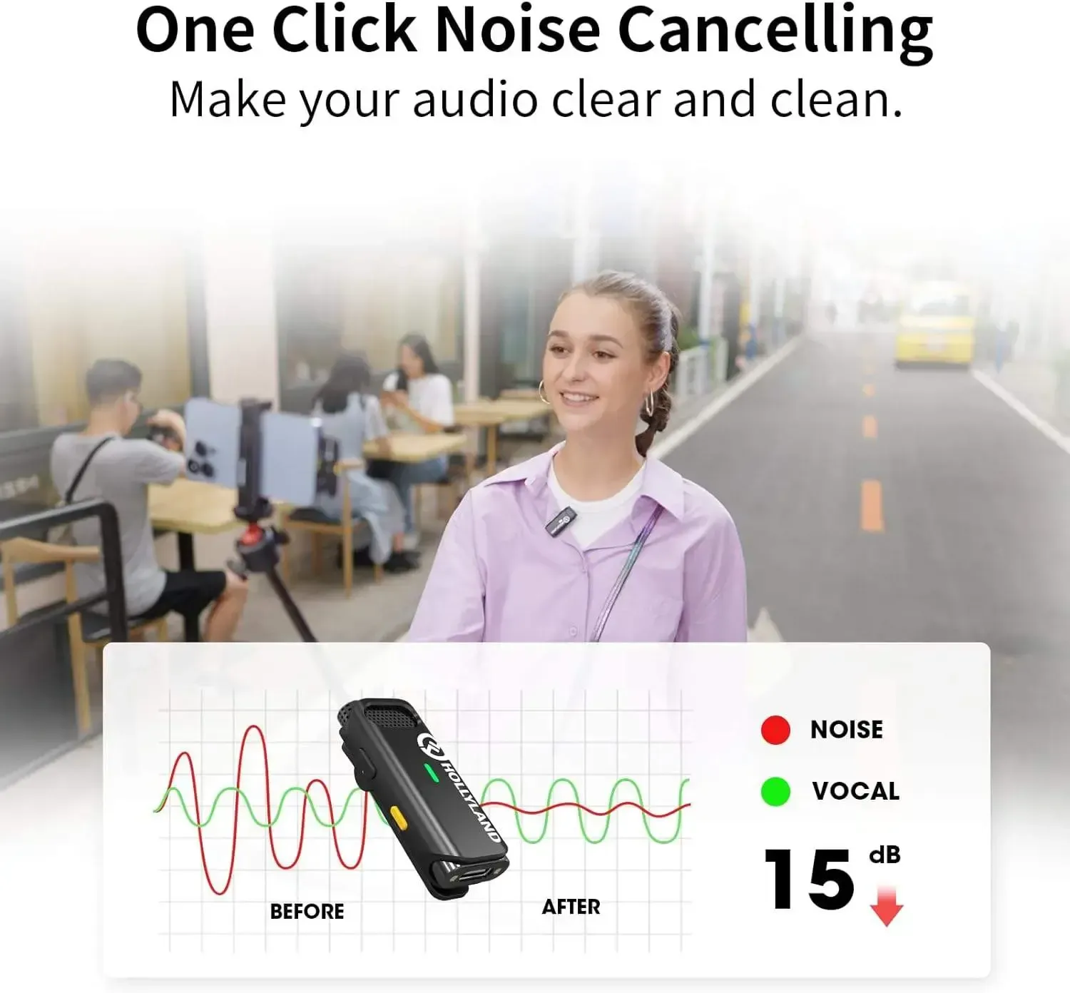 Hollyland LARK C1 Solo – Wireless Microphone System — view 4