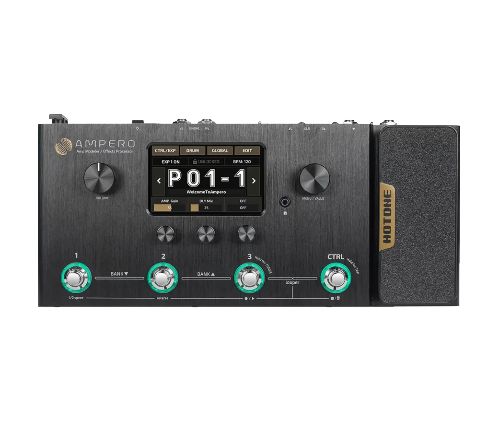 Hotone Ampero MP-100 Multi Effects Pedal — view 1
