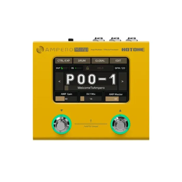 HOTONE Ampero Mini MP50 Marigold - Guitar Multi Effects Pedal — view 1