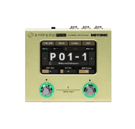 HOTONE Ampero Mini MP50 Mustard - Guitar Multi Effects Pedal
