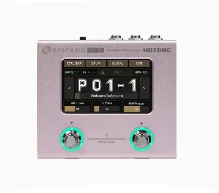 HOTONE Ampero Mini MP50 Purple - Guitar Multi Effects Pedal — view 1