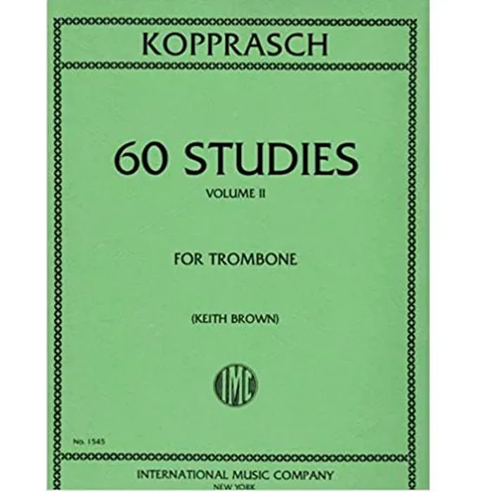 Kopprasch 60 Studies For Trombone Volume II