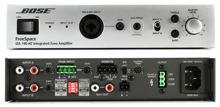 Bose FreeSpace IZA 190-HZ integrated zone amplifier — view 4
