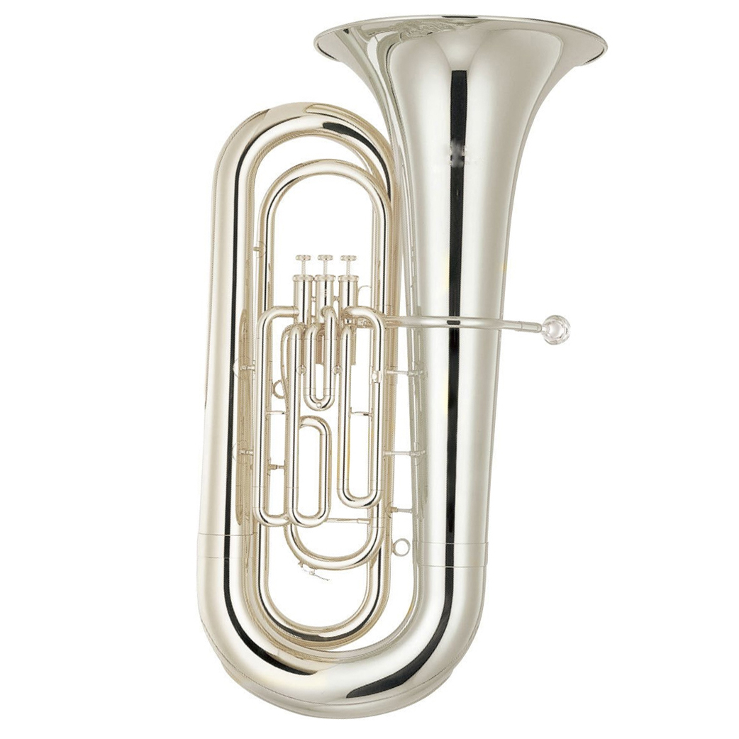 Jinbao Bb Tuba 3 Valves Nickle JBBB530N — view 1