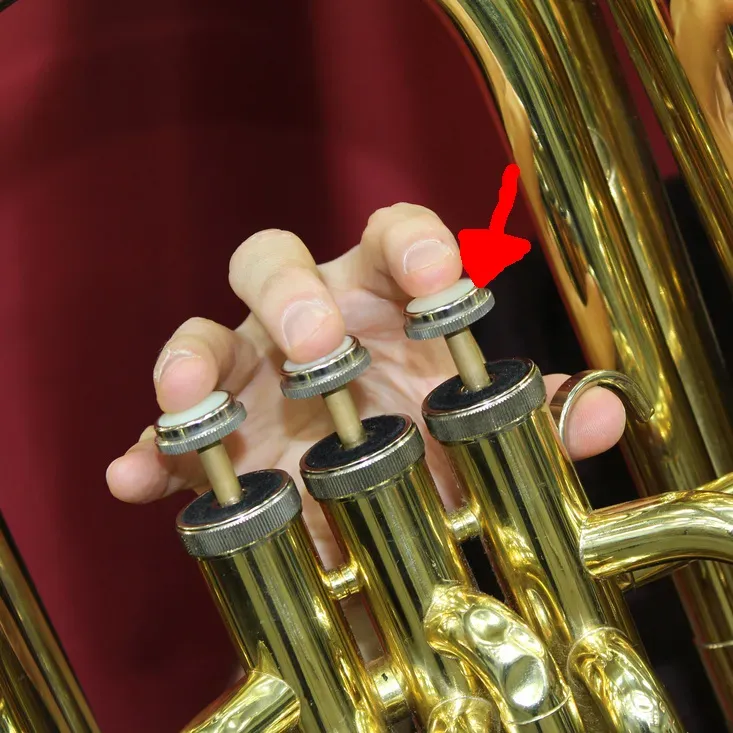 Jinbao Finger Button for JBBB530 or JBBB534 Tuba — view 3