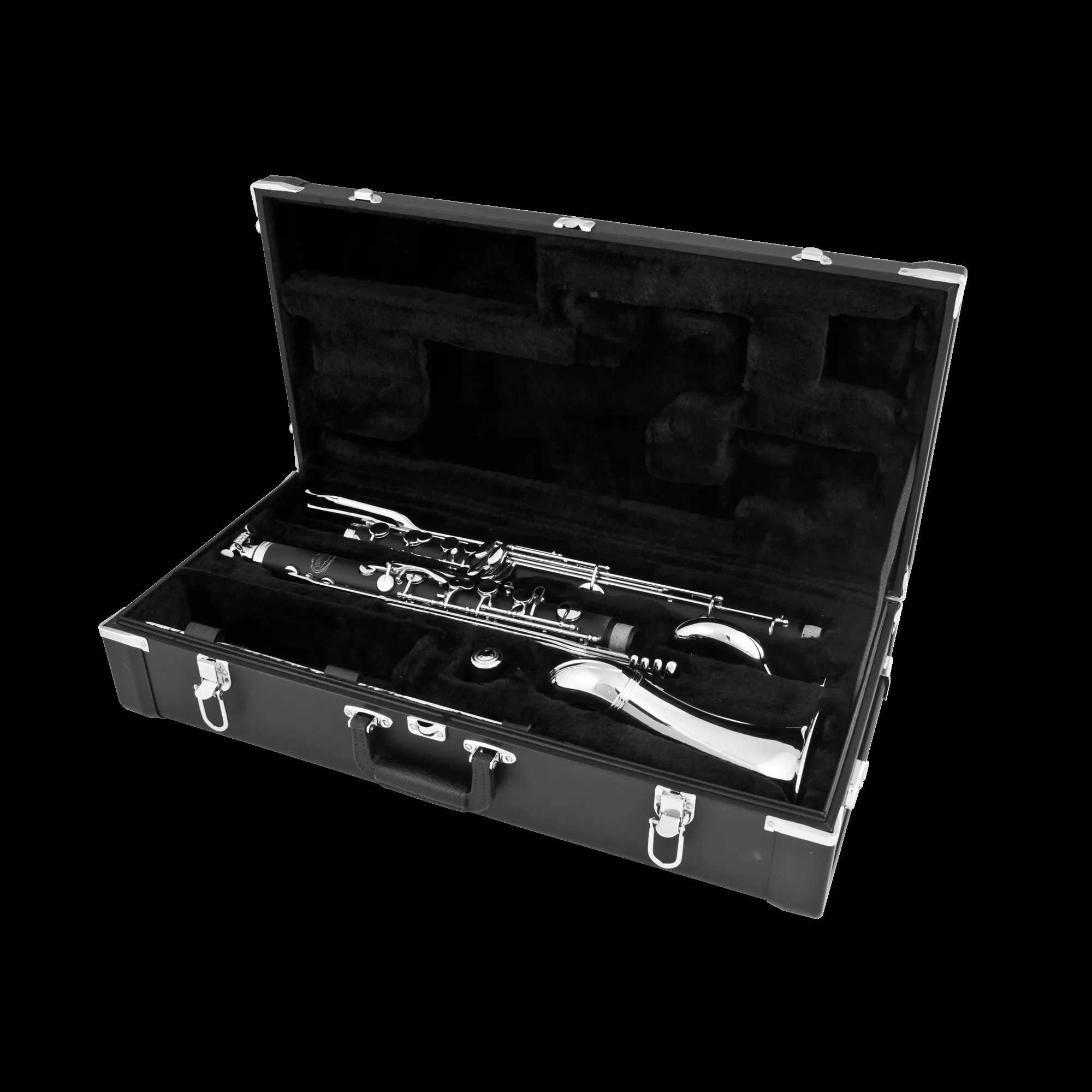 Jupiter JBC1000N Intermediate Bb Bass Clarinet with Nickel-plated Keys — view 2