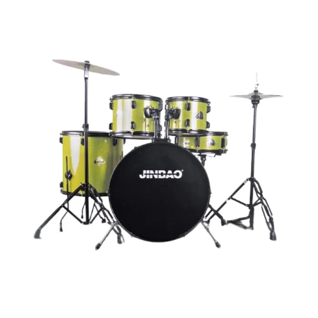 Jinbao JBP221 5 Piece Drum Kit - Green Sparkle — view 1