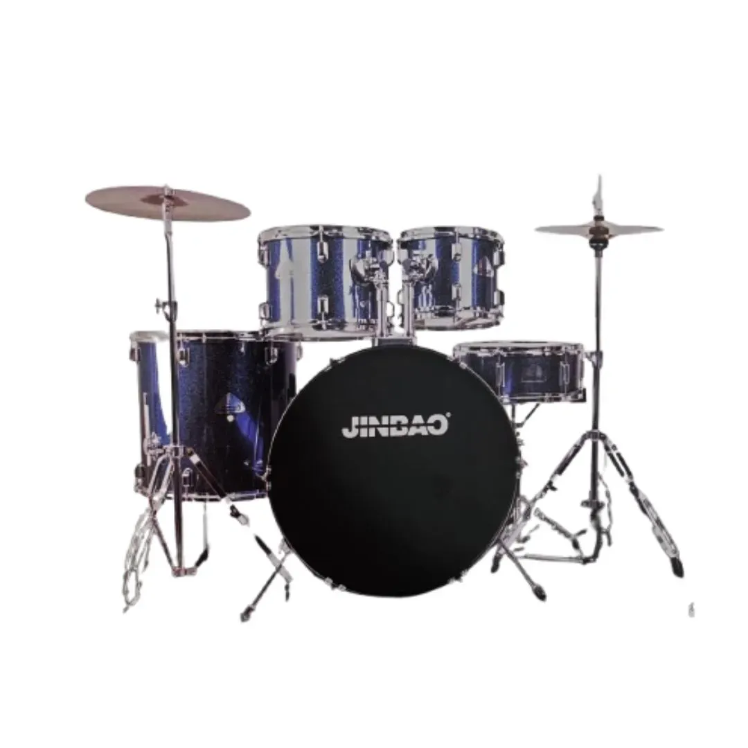 Jinbao JBP221 5 Piece Drum Kit - Blue Sparkle — view 1