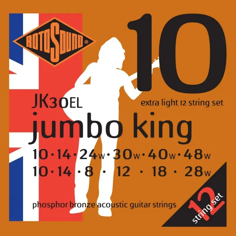 Rotosound 12 string guitar strings 10-48 JK30EL-F — view 1