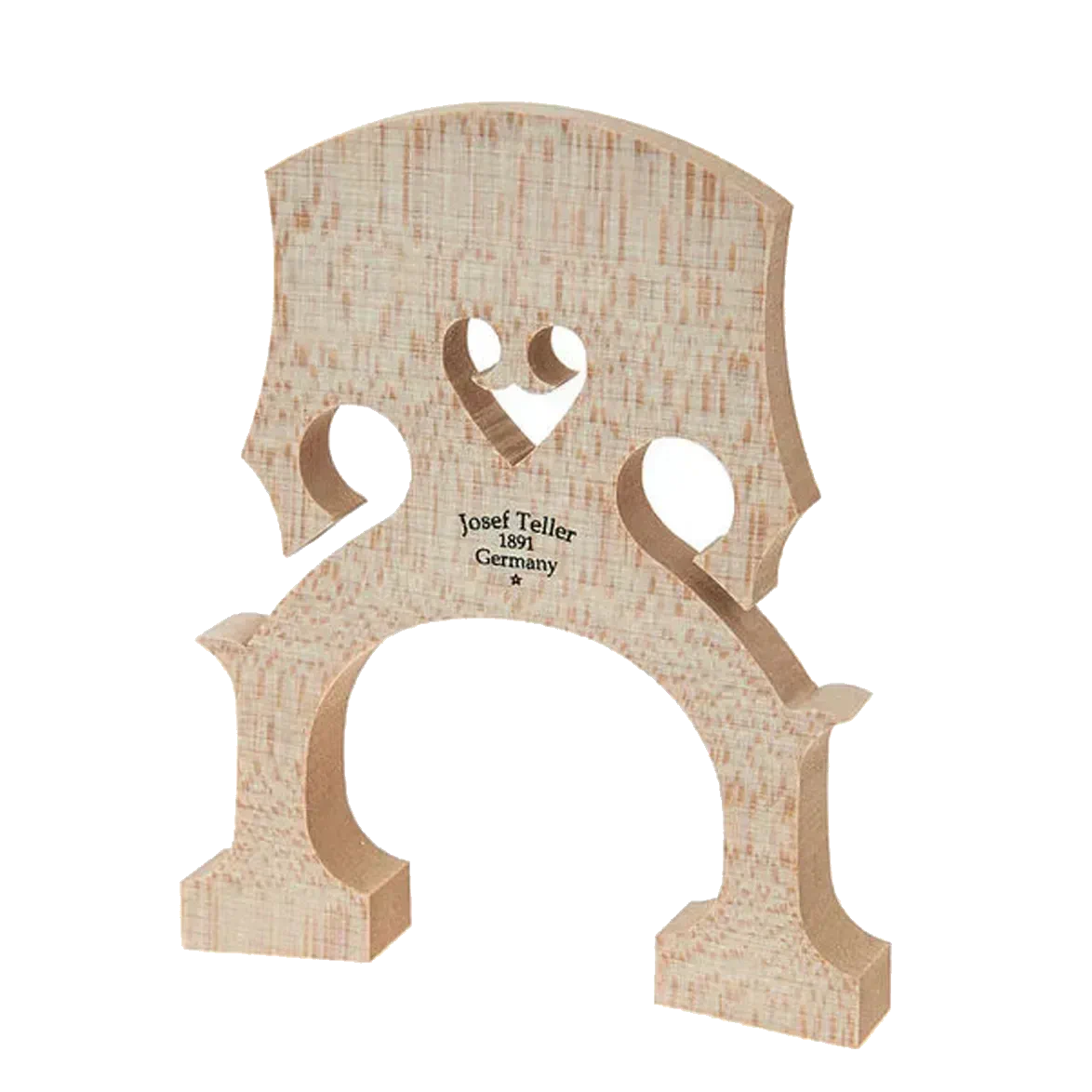 Josef Teller Double Bass Bridge 4/4 Uncut- Dresden Wood