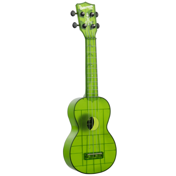 Kala Waterman Seaglass Collection Soprano Ukulele – Transparent Jade Green — view 1
