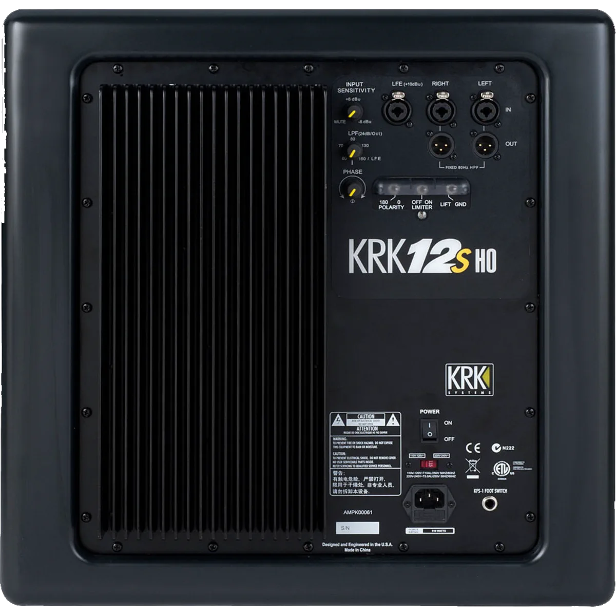 KRK 12sHO Active Subwoofer (Shop Demo) — view 2