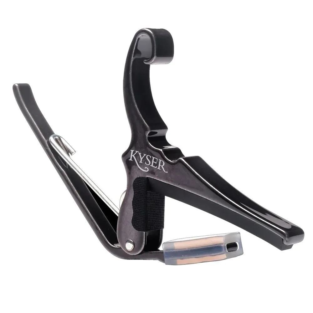 Kyser 6 String Quick Change Acoustic Guitar Capo - Black Chrome