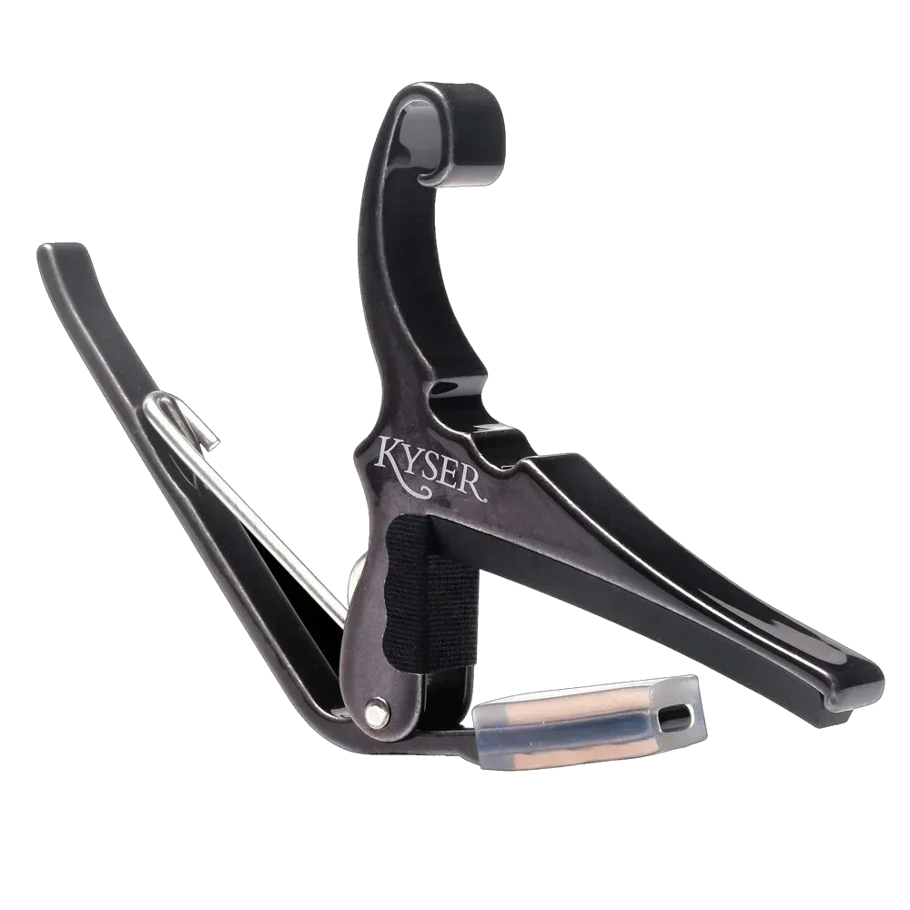 Kyser 6 String Quick Change Acoustic Guitar Capo - Black Chrome