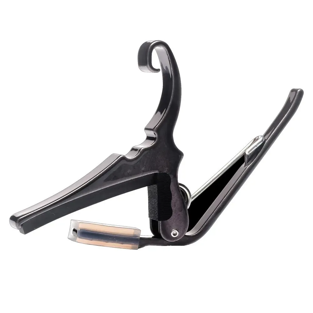 Kyser 6 String Quick Change Acoustic Guitar Capo - Black Chrome — view 2