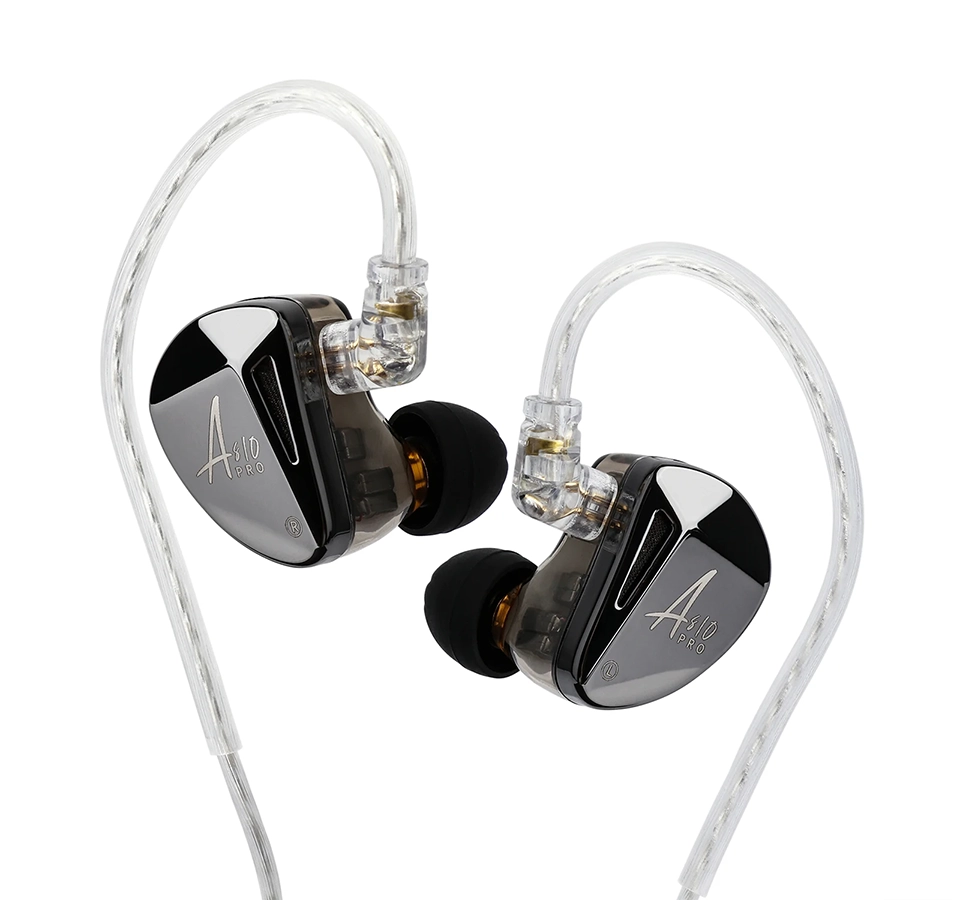 KZ AS10 PRO In-Ear Monitors – Black — view 1