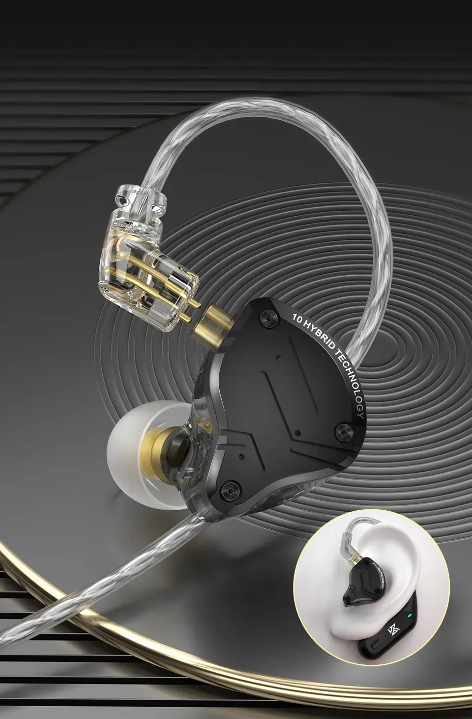 KZ ZS10 Pro X In Ears - Black — view 2