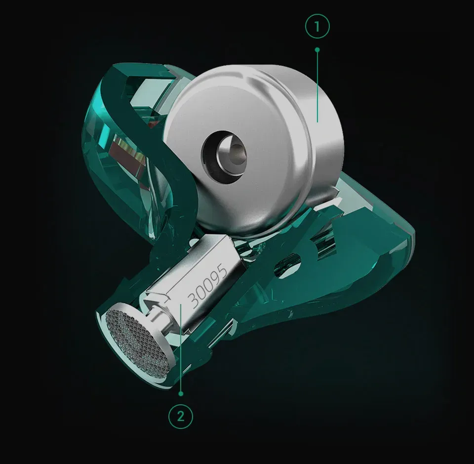 KZ STX IN EARS CYAN — view 2