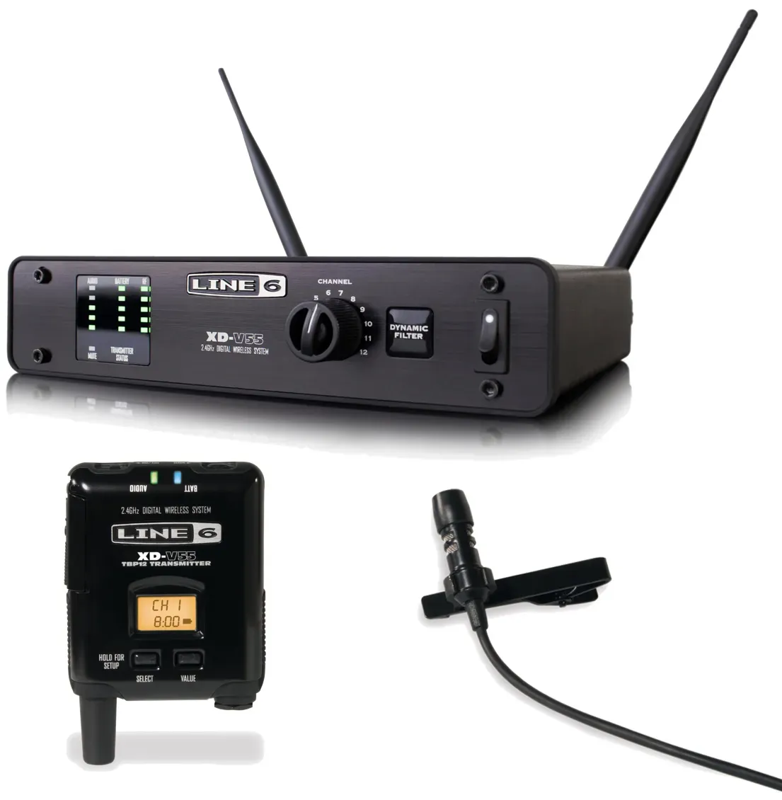 Line 6 XD-V55L Digital Wireless Lavalier Microphone System — view 2
