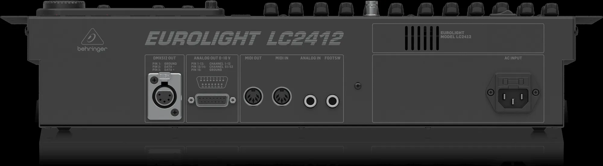 Behringer LC2412 V2 512-Ch 24-Fader DMX Controller — view 3