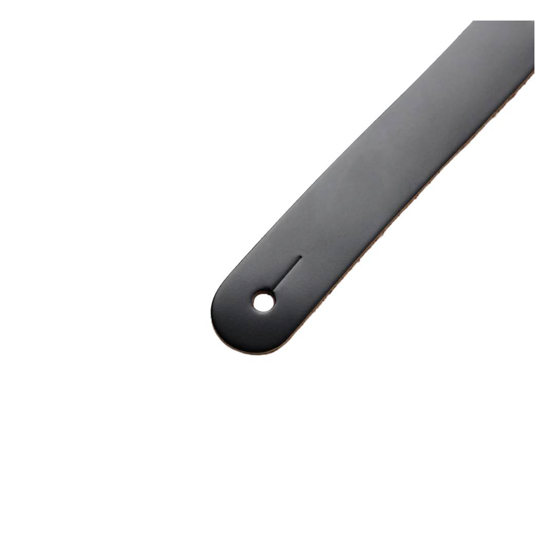 Levy’s M12 Chrome-Tan Leather Guitar Strap – Black — view 2