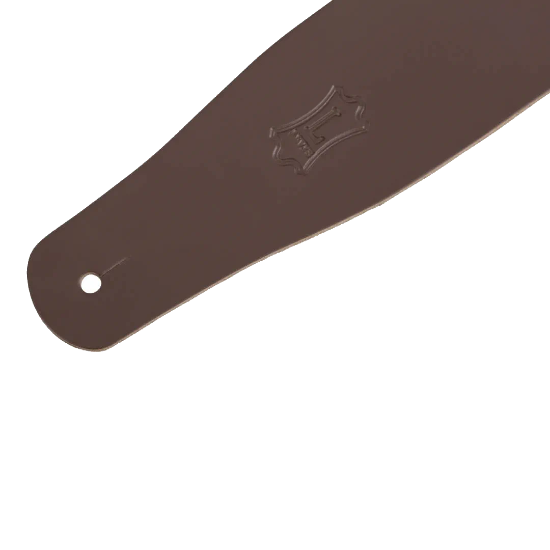 Levy’s M26 Chrome-Tan Leather Guitar Strap – Brown — view 2