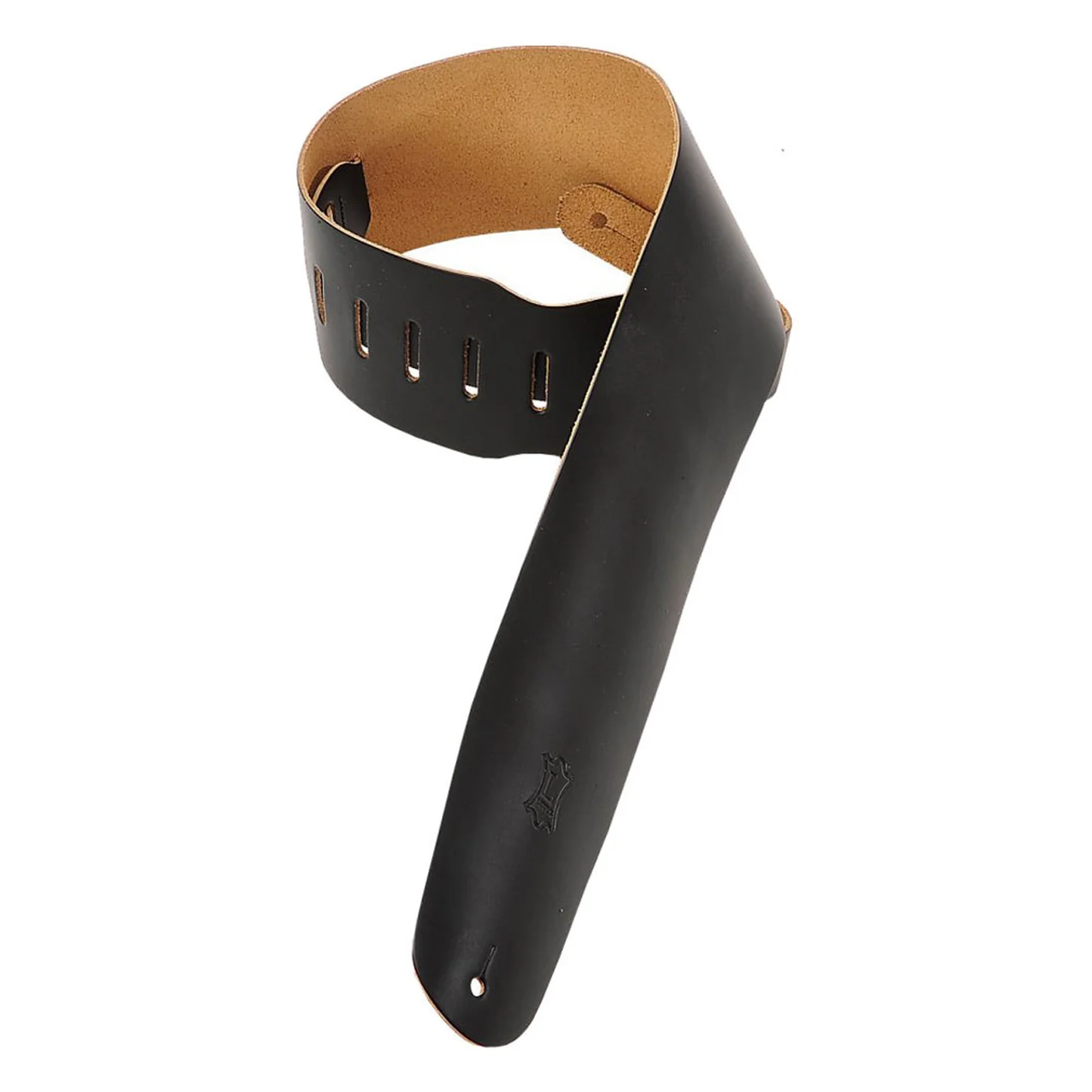 Levy’s M4-BLK 3.5-inch Top Grain Leather Bass Strap – Black