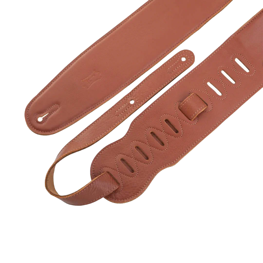 Levy’s M4GF-TAN 3.5-inch Padded Garment Leather Bass Strap – Tan — view 2