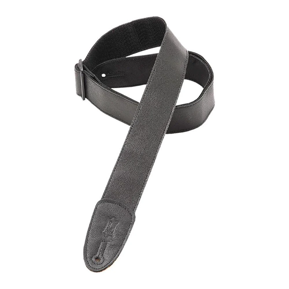 Levy’s M7GP-BLK Garment Leather Guitar Strap – Black — view 1
