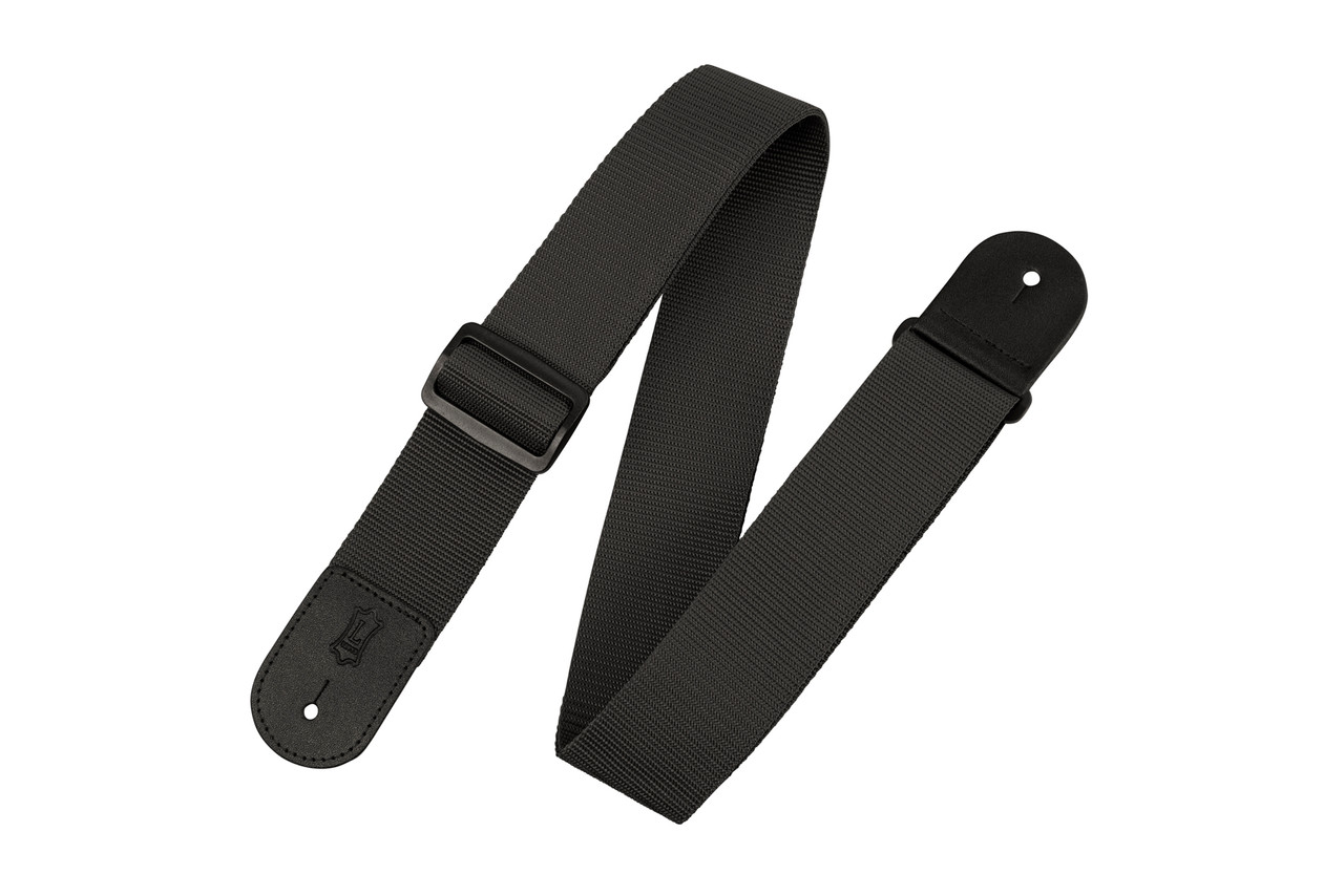 Levy’s M8POLY Woven Polypropylene Guitar Strap – Black — view 1