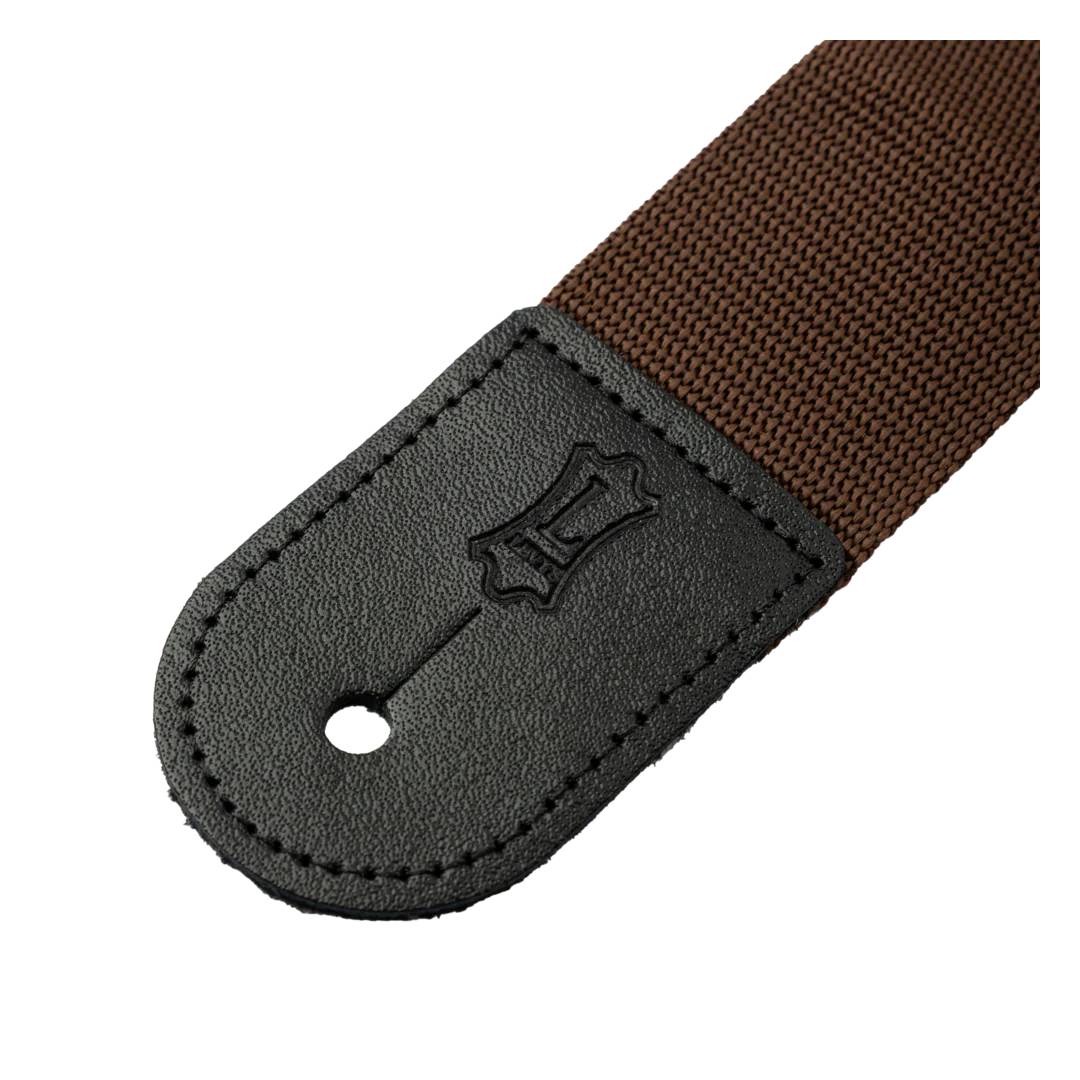 Levy’s Single Tone Series Polypropylene Guitar Strap – Brown — view 2