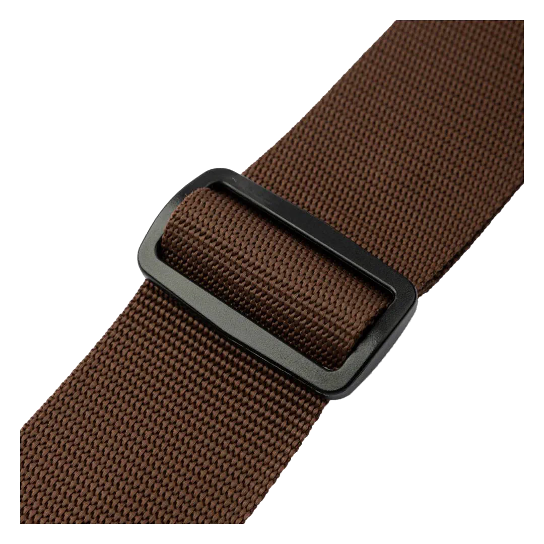 Levy’s Single Tone Series Polypropylene Guitar Strap – Brown — view 3