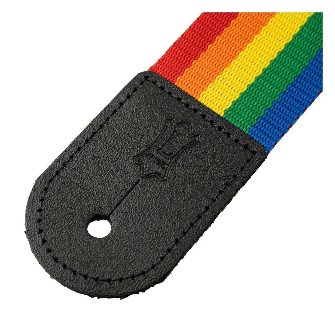 Levy’s Single Tone Series Polypropylene Guitar Strap – Rainbow — view 2