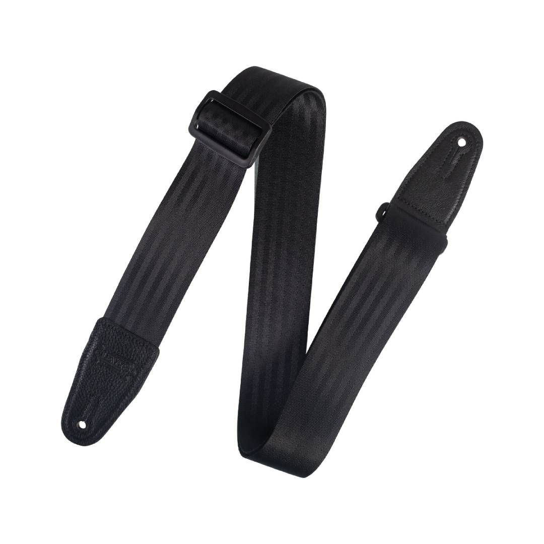 Levy’s M8SB-BLK Seatbelt Guitar Strap – Black — view 1