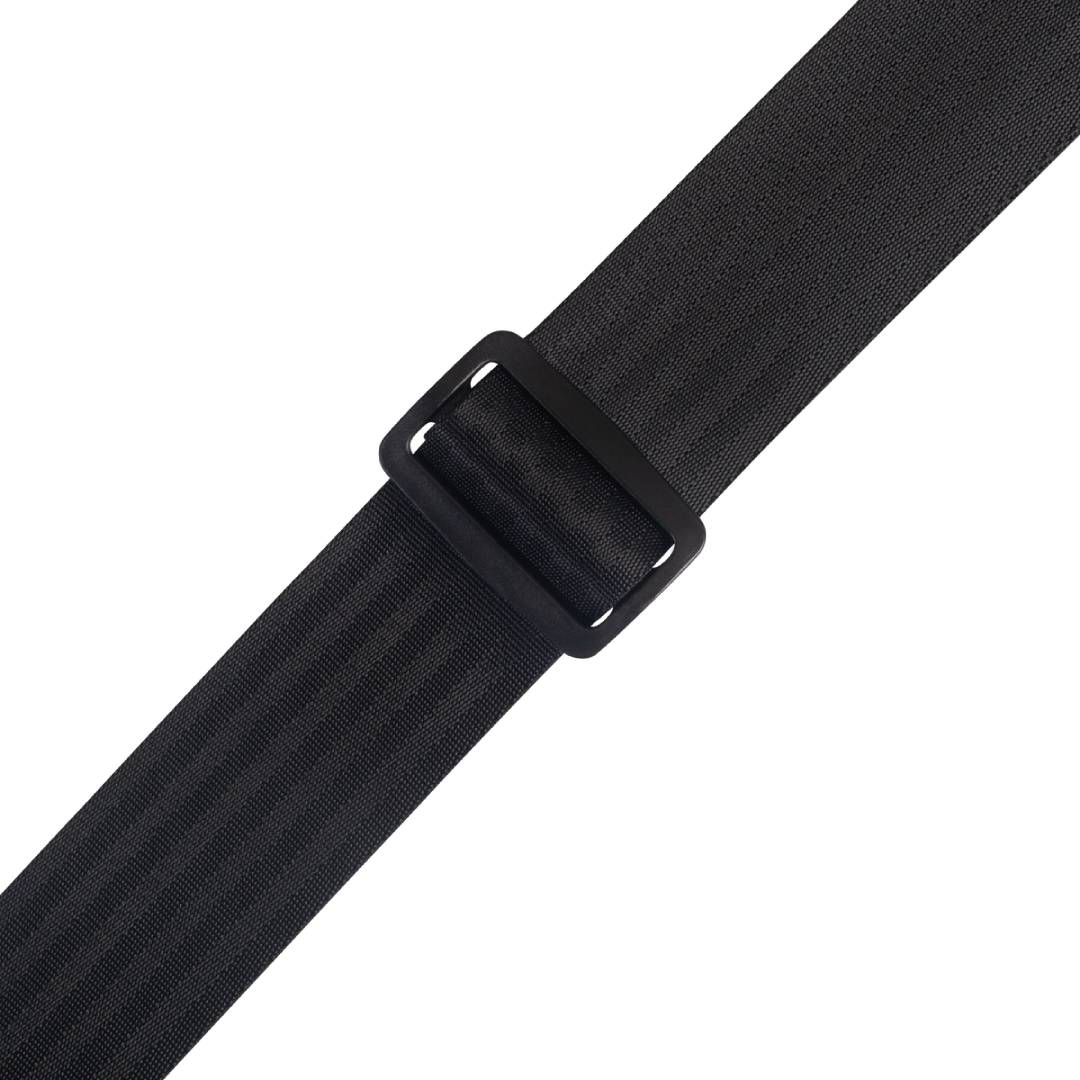 Levy’s M8SB-BLK Seatbelt Guitar Strap – Black — view 2