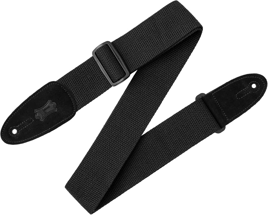 Levy’s MC8 Cotton Guitar Strap – Black