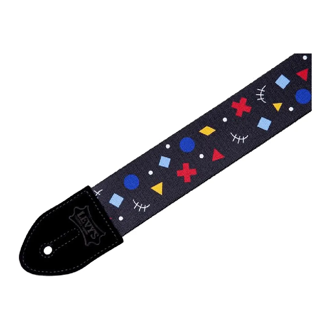 Levy’s MP2 Polyester Guitar Strap Suede Ends – Hex — view 2