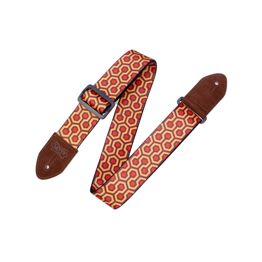 Levy’s MP2 Polyester Guitar Strap Suede Ends – Hex