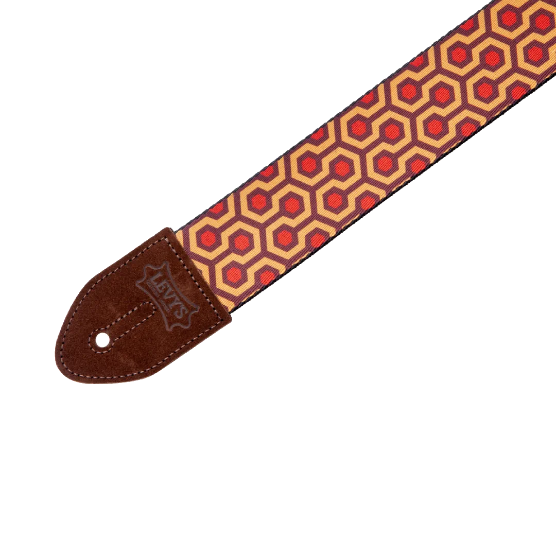 Levy’s MP2 Polyester Guitar Strap Suede Ends – Hex — view 2